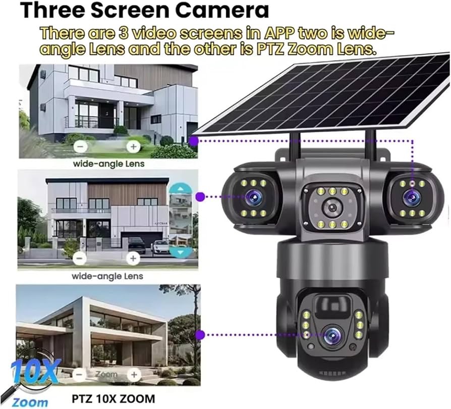 4G V380 security camera with Solar