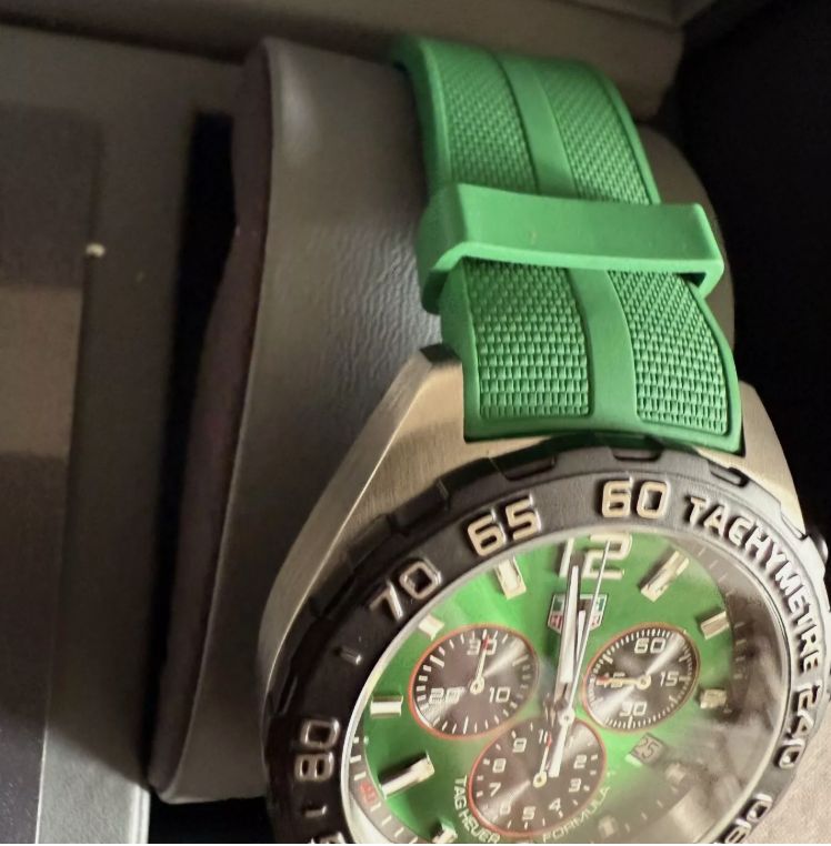 1 QUARTZ Chronograph GREEN 43 Mens Watch