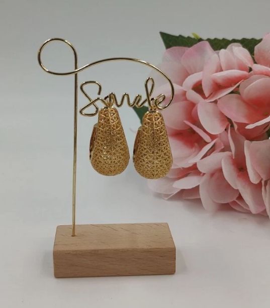 18k gold plated copper earrings