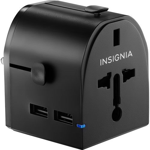 Insignia All-In-One Travel Adapter - Black